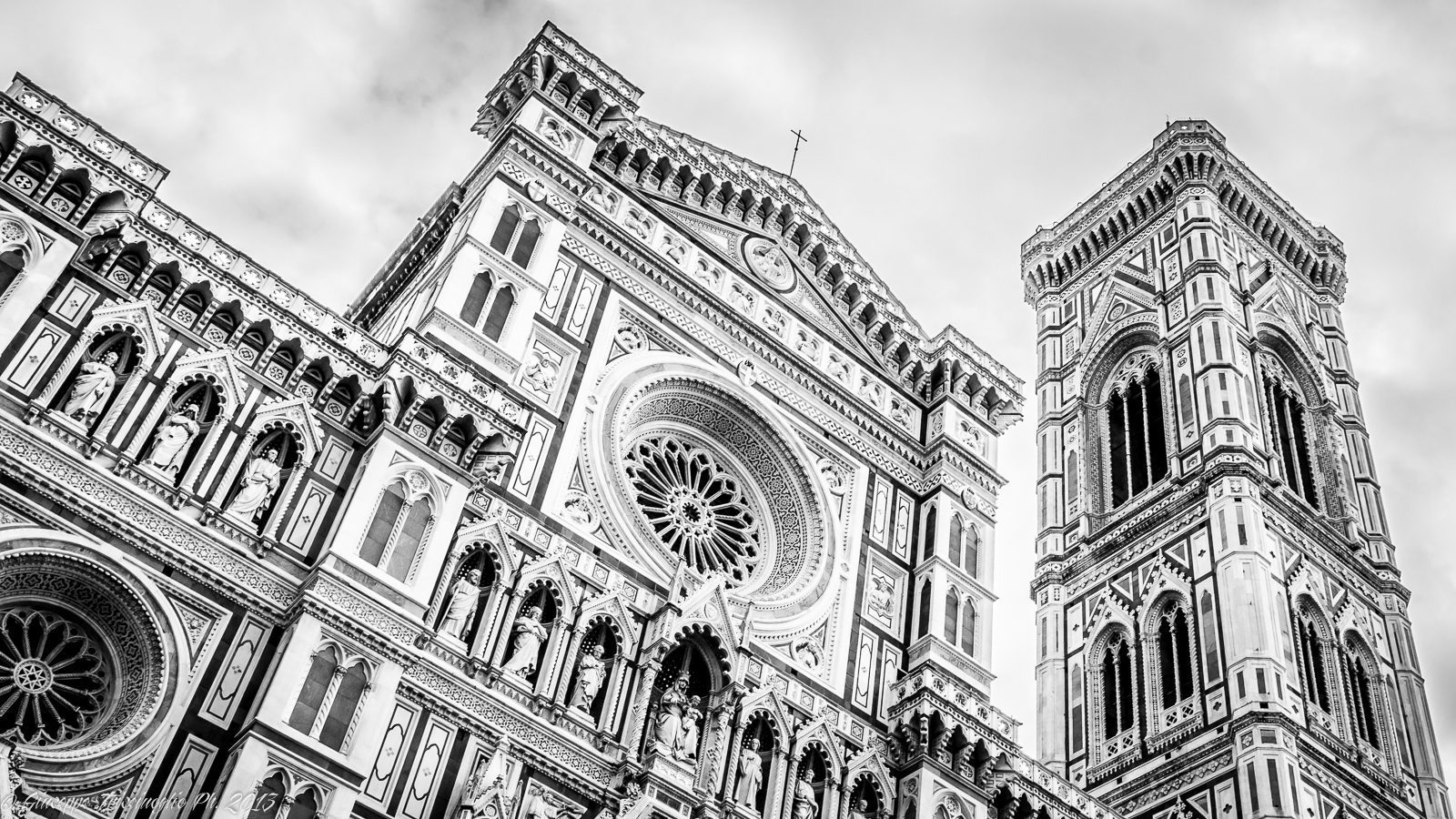Firenze Duomo islandburner Quadro Stampa su Tela Quadri Moderni Bel Tramonto sulla Cattedrale di Santa Maria del Fiore Italia UHY 