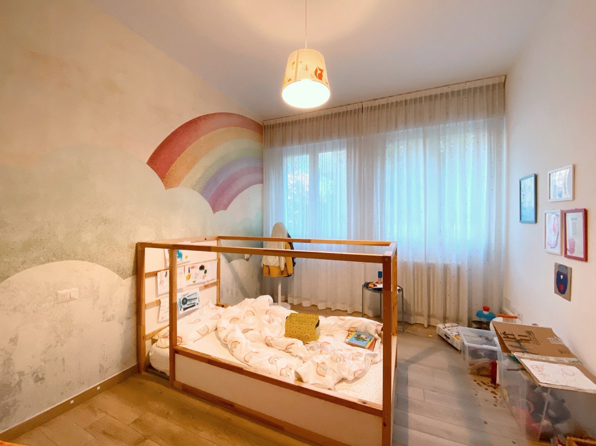 Camera di Giulio con arcobaleno
